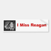 Ik Miss Reagan Bumpersticker (Voorkant)