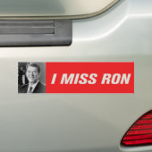 Ik Miss Ron Bumpersticker (Op auto)