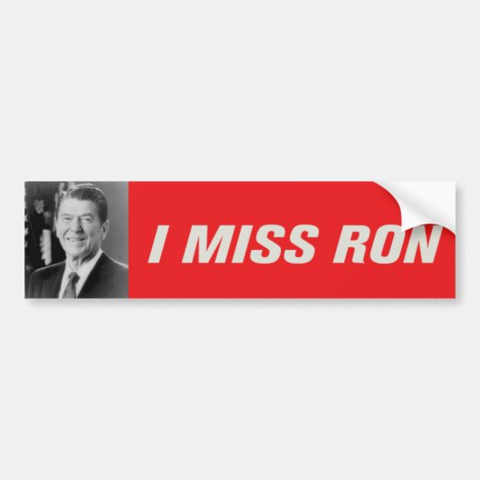 Ik Miss Ron Bumpersticker (Voorkant)
