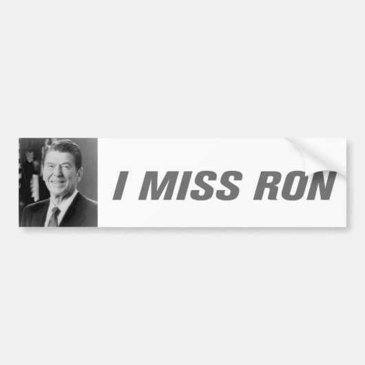 Ik Miss Ron Bumpersticker (Voorkant)