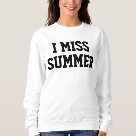 Ik Miss Summer Dames Sweater (Voorkant)