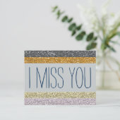 Ik Miss U Briefkaart (Staand voorkant)