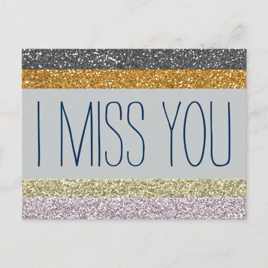 Ik Miss U Briefkaart (Voorkant)