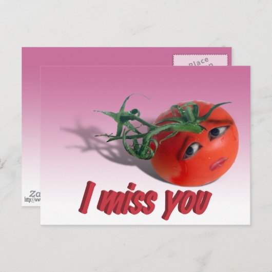 Ik Miss U Briefkaart (Voorkant / Achterkant)