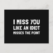 Ik Miss U Briefkaart (Voorkant)