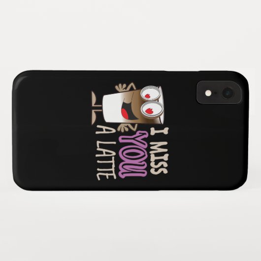 Ik Miss U een Latte Case-Mate iPhone Case (Achterkant (horizontaal))