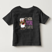 Ik Miss U een Latte Kinder Shirts (Voorkant)