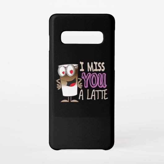Ik Miss U een Latte Samsung Galaxy Hoesje (Achterkant)