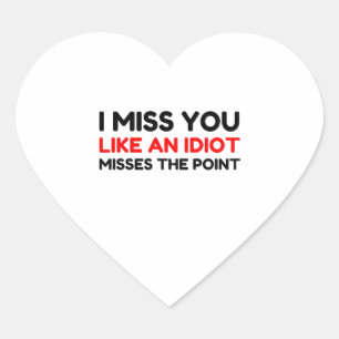 Ik Miss U Hart Sticker