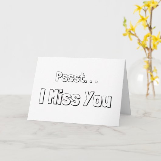 Ik Miss U Kaart (Gele Bloem)