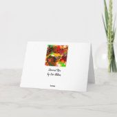 Ik Miss U | Kleurrijke Abstracte fluïde kunst Kaart (Achterkant)