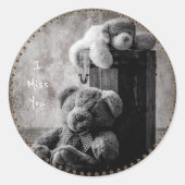 Ik Miss U Ronde Sticker (Voorkant)