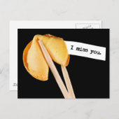 Ik Miss You Fortune Cookie Briefkaart (Voorkant / Achterkant)