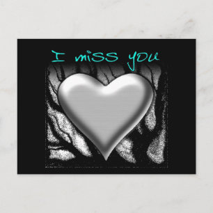 Ik Miss You Heart Briefkaart