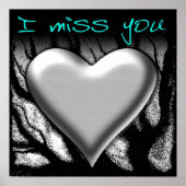 Ik Miss You Heart Poster (Voorkant)