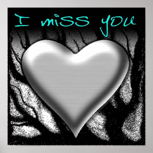 Ik Miss You Heart Poster (Voorkant)