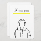 Ik Miss You Kaart (Voorkant / Achterkant)