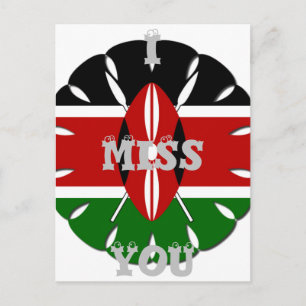 Ik Miss You Kenya Briefkaart