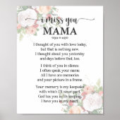 Ik Miss You Mama Poem Poster (Voorkant)