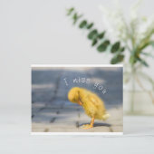 Ik Miss You Post Card Briefkaart (Staand voorkant)