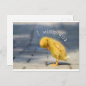 Ik Miss You Post Card Briefkaart (Voorkant / Achterkant)