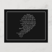 Ik Miss You Text ook, in de helft van het hart Briefkaart (Voorkant)