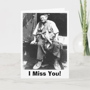 Ik Miss You - Wenskaart Kaart