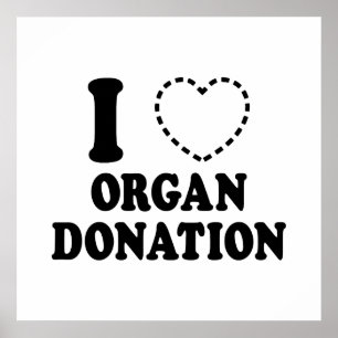 Ik {MISSING HEART} ORGAANDONATIE Poster