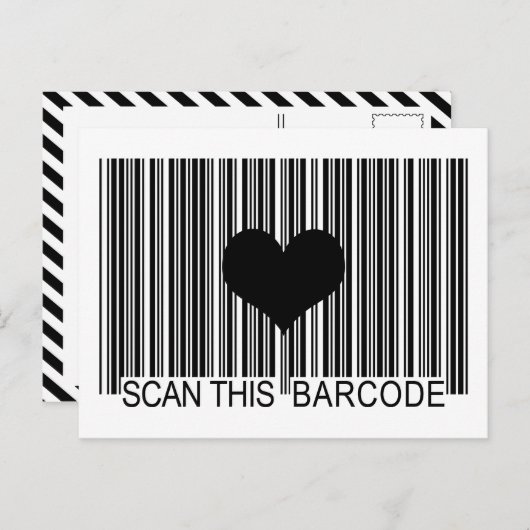 IK MIST JE BARCODE BRIEFKAART (Voorkant / Achterkant)