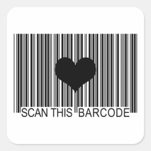 IK MIST JE BARCODE VIERKANTE STICKER