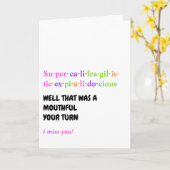 IK MIST JE Wenskaart Kaart (Gele Bloem)