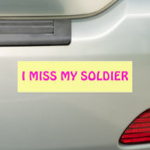 IK MIST MIJN SOLDAAT BUMPERSTICKER (Op auto)