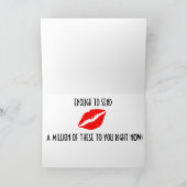 IK MIST U GENOEG OM U NU EEN MILJOEN KISSEN TE STU FEESTDAGEN KAART (Binnen)