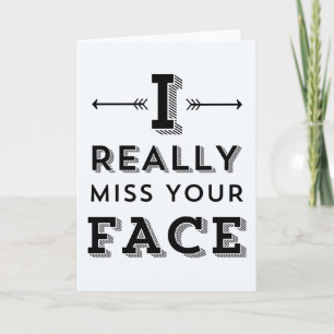 IK MIST UW GEZICHT ECHT - KAART