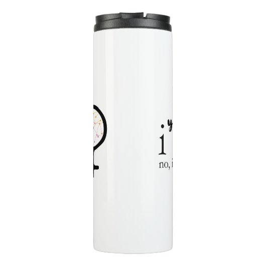 Ik modelleer vrouwen in tech thermosbeker (Achterkant)