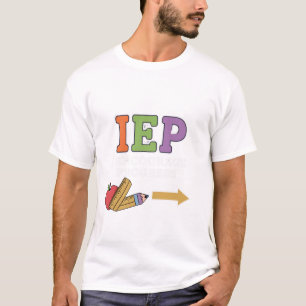 Ik moedig Progress Special Education School Tea aa T-shirt