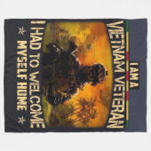 IK MOEST MEZELF THUIS VERWELKOMEN FLEECE DEKEN (Voorkant (Horizontaal))