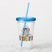 Ik moest mijn Dustin Stevens boek afmaken. Acryl Drinkbeker (Achterkant)