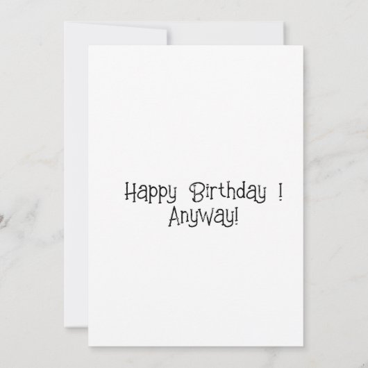 Ik moest opgroeien als Kaart ! (Achterkant)