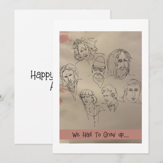 Ik moest opgroeien als Kaart ! (Voorkant / Achterkant)