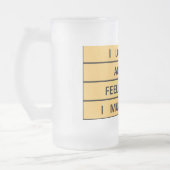 'Ik moet 40' zijn. Matglas Bierpul (Links)