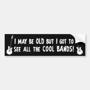 Ik moet alle coole bands zien. bumpersticker