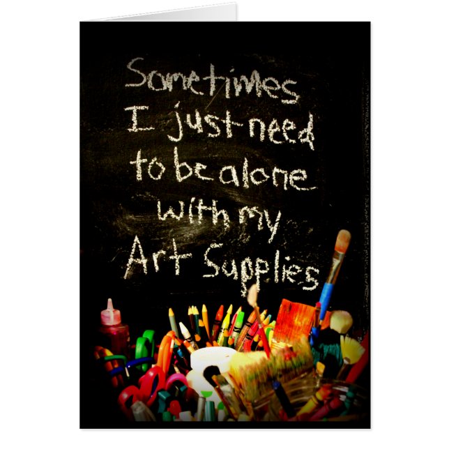 Ik moet alleen zijn met mijn kunstbenodigdheden (Voorkant)