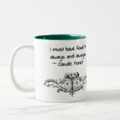 Ik moet altijd bloemen hebben, Monet Tweekleurige Koffiemok (Links)