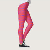 Ik moet blauw op roze lopen. leggings (Rechts)