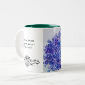 Ik moet bloemen, koffie en thee hebben tweekleurige koffiemok (Voorkant links)