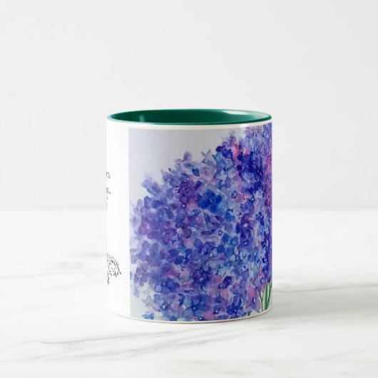 Ik moet bloemen, koffie en thee hebben tweekleurige koffiemok (Center)