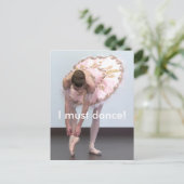 Ik moet dansen! briefkaart (Staand voorkant)