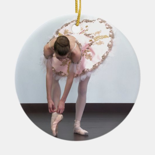 Ik moet dansen! keramisch ornament (Voorkant)