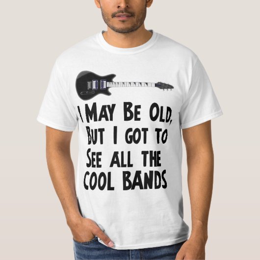 Ik moet de coole bands zien. t-shirt (Voorkant)